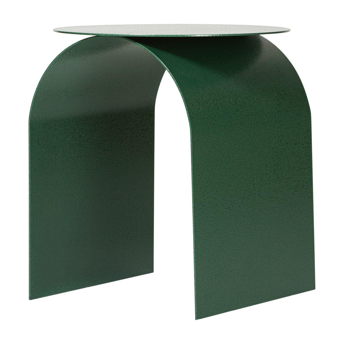 Spinzi Palladium Green ''Martellato" Side Table Round Top