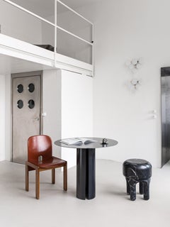 Italian Designer Contemporary 21st Century Dining Table in Burned Metal