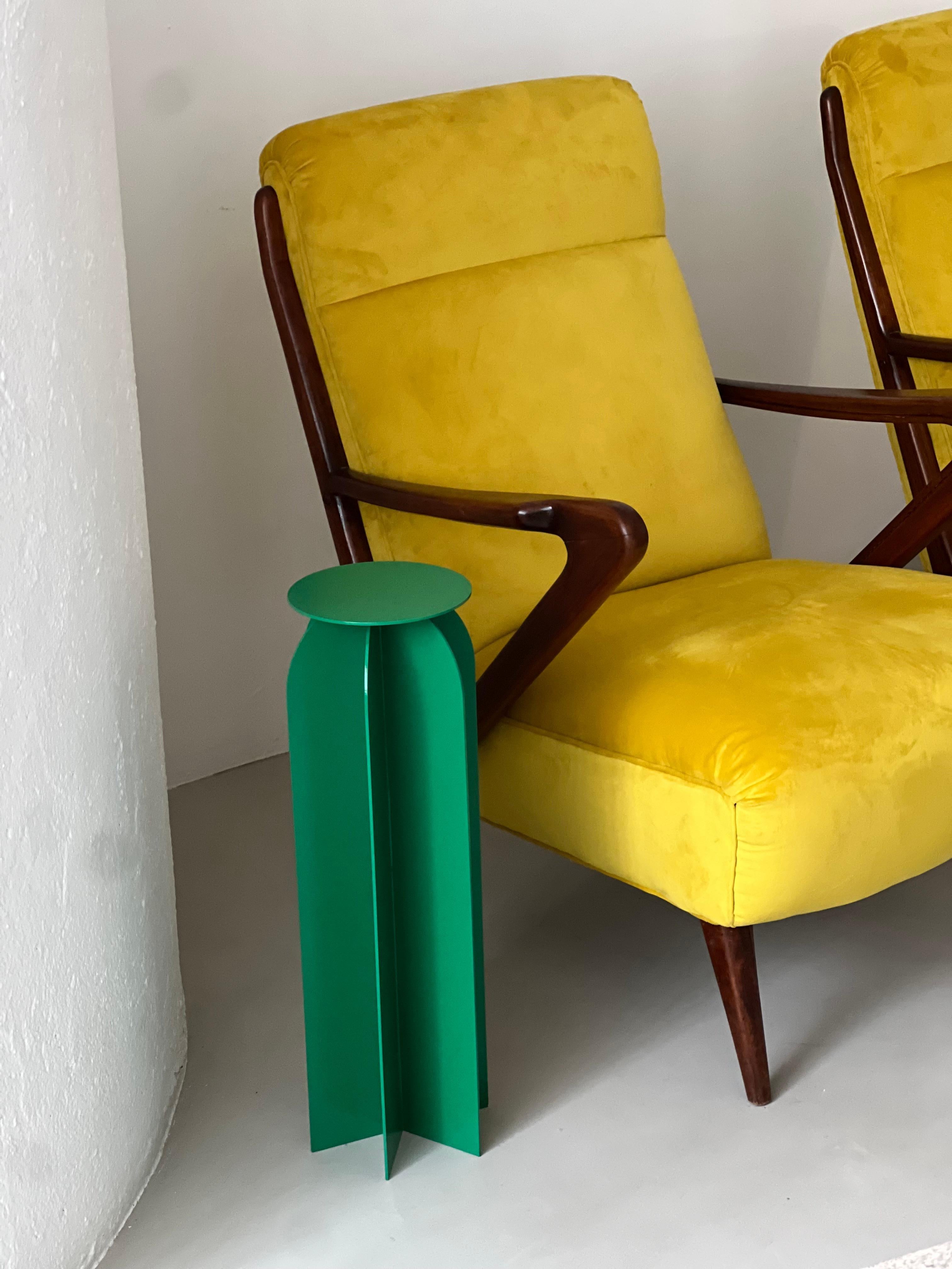 Table d'appoint Spinzi Palladium Rocket, vert vif, design de collection en vente 9