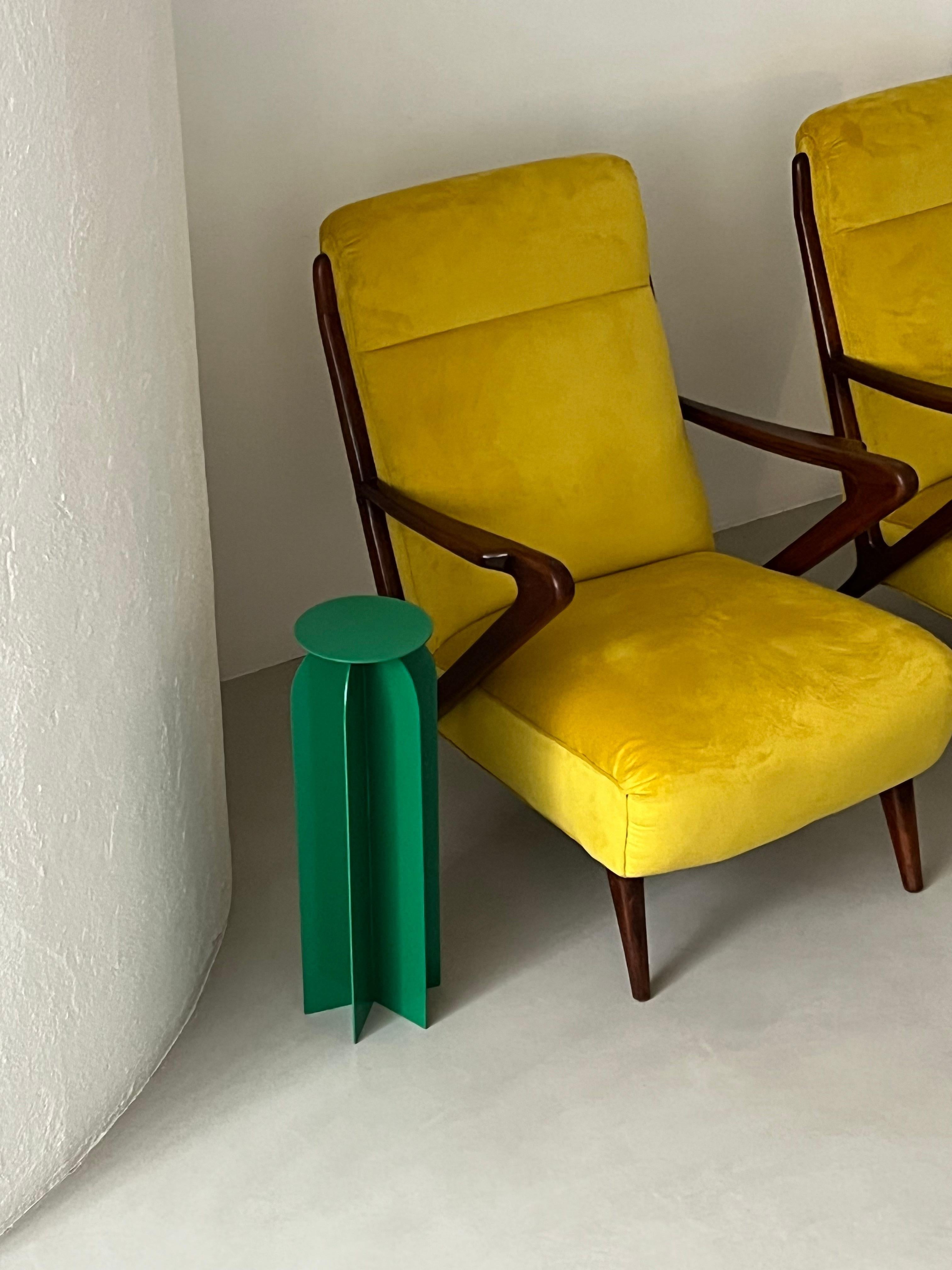 Table d'appoint Spinzi Palladium Rocket, vert vif, design de collection en vente 10