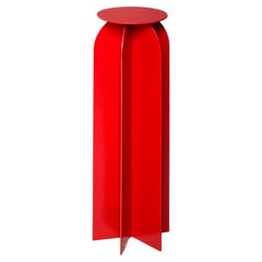 Spinzi Palladium-Flug-Beistelltisch, helles Rot, Sammlerdesign