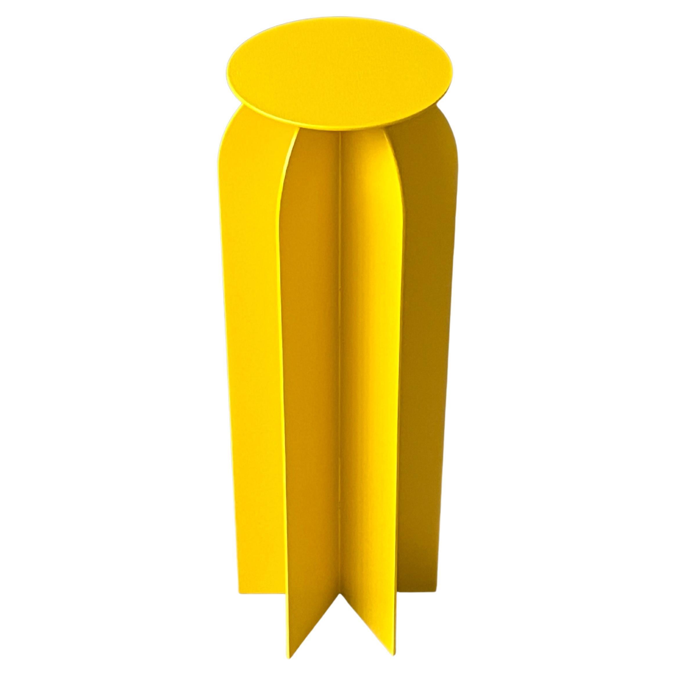 Spinzi Palladium Rocket Beistelltisch, leuchtend gelb, Sammlerstück Design