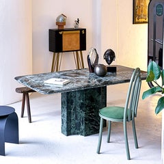 Sculptural "Arches" chair, Italian collectible, Memphis style, decorative dining