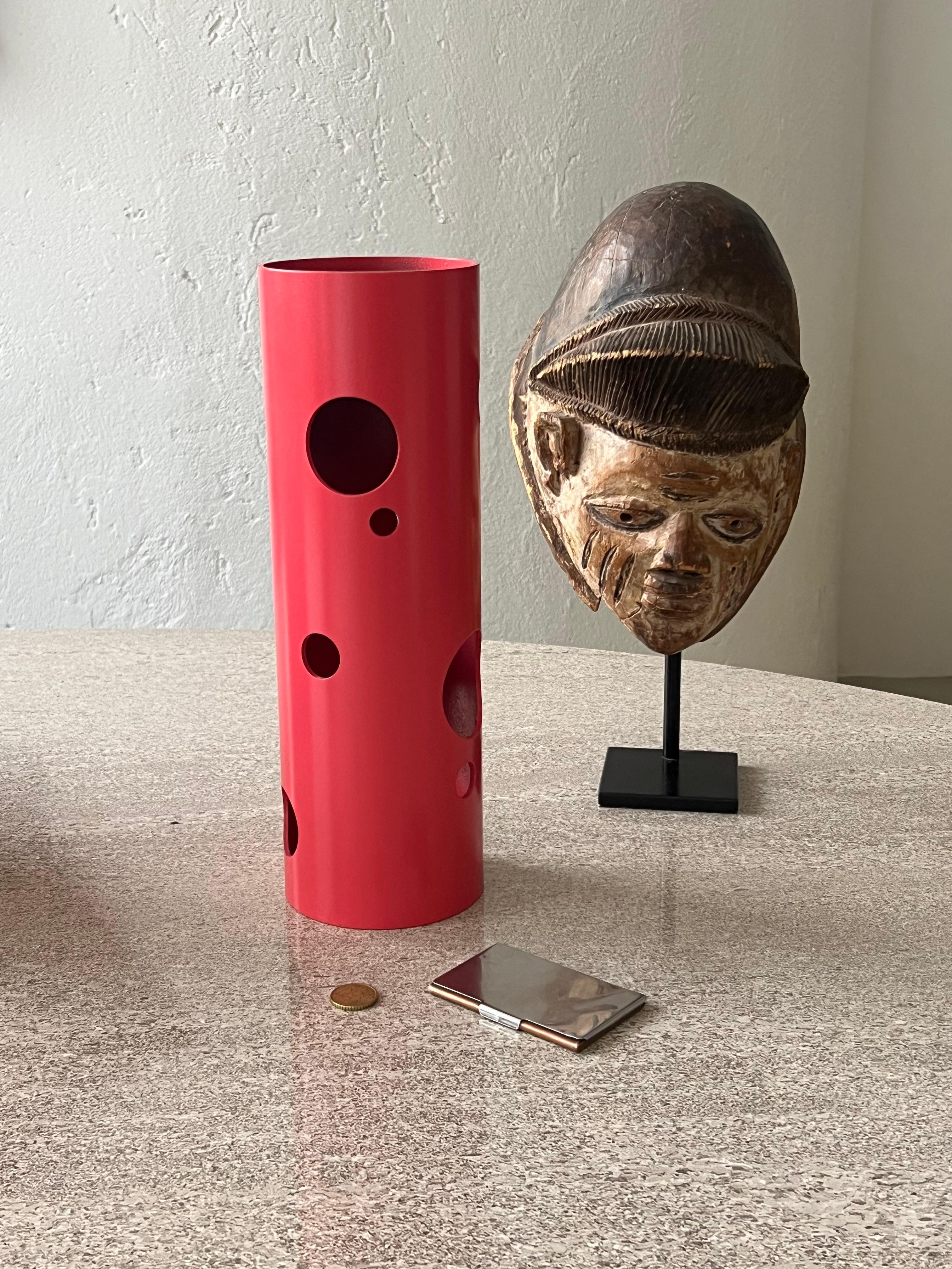 Contemporary Spinzi Silös Vase, Bright Pink, Collectible Italian Design For Sale