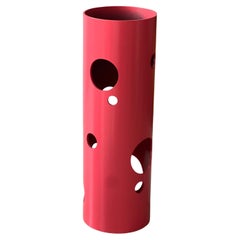 Jarrón Spinzi Silös, rosa brillante, diseño italiano de colección