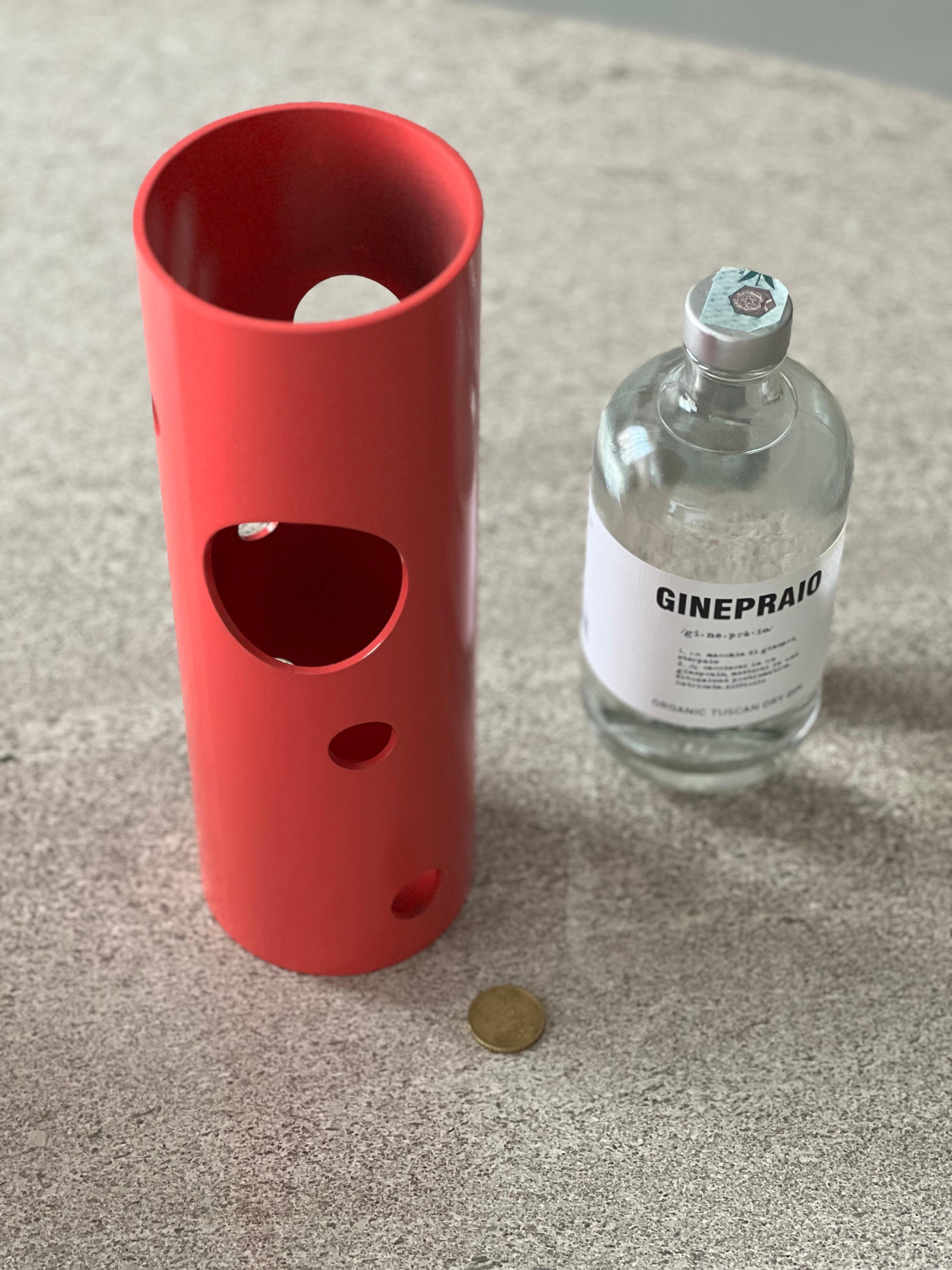 Contemporary Spinzi Silös Vase, Bright Pink, Collectible Italian Design For Sale