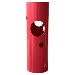 Jarrón Spinzi Silös, rosa brillante, diseño italiano de colección
