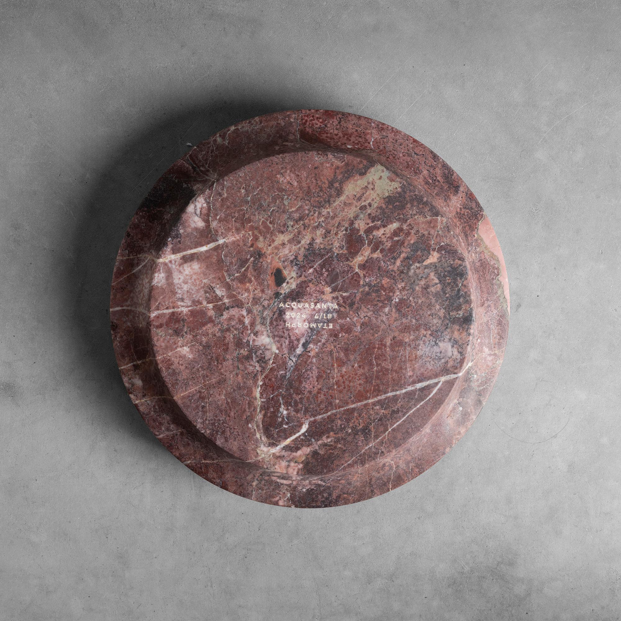 Spira Breccia Acquasanta-Schale von Etamorph (Postmoderne)
