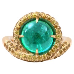 Spira Emerald Cabochon Ring by Capucine H