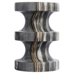 Spira, Marble Cipollino Versatile Designer Side Table, Made in Italy