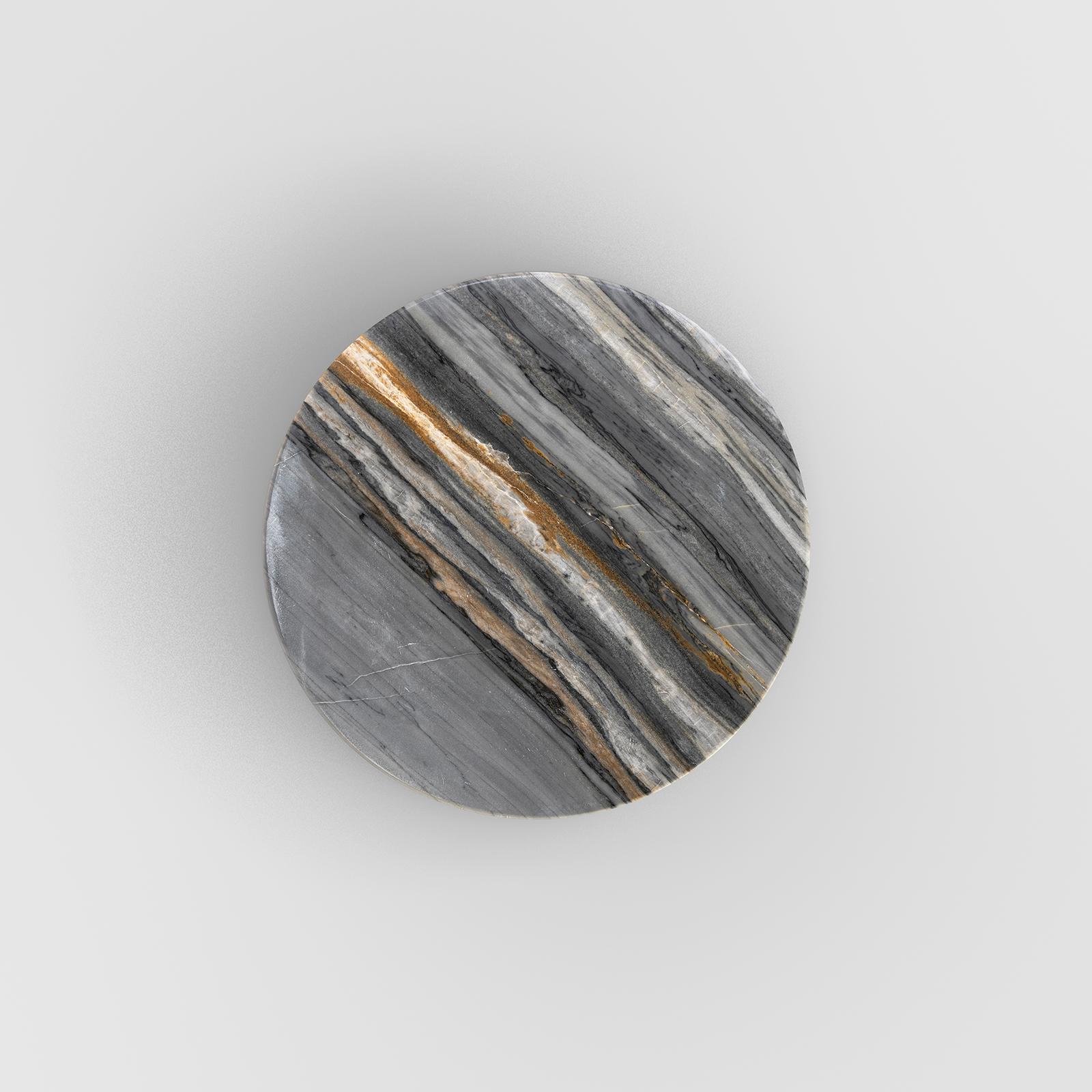 Other Spira Marble Side Table in Calacata Vintage For Sale