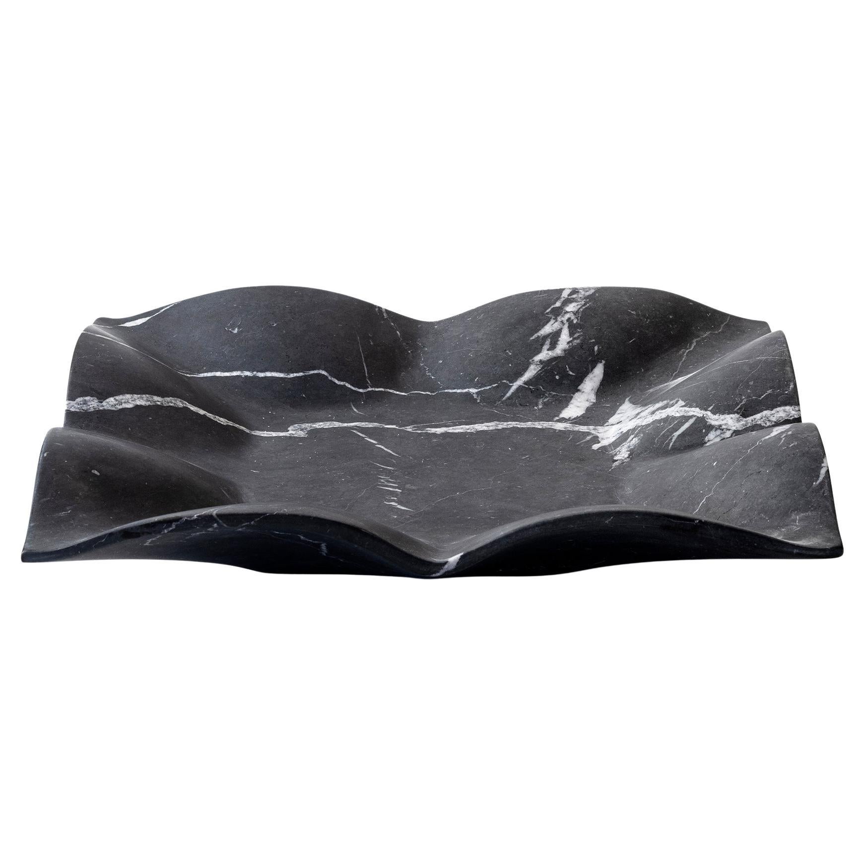 Bol VEIL de mármol Nero Marquina