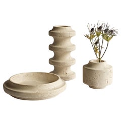 SPIRA Vessels in travertine