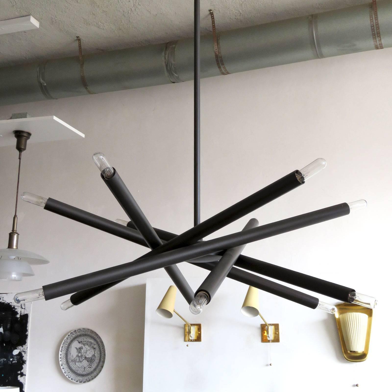 Patinated Spiral-30 Chandelier by Gallery L7 For Sale