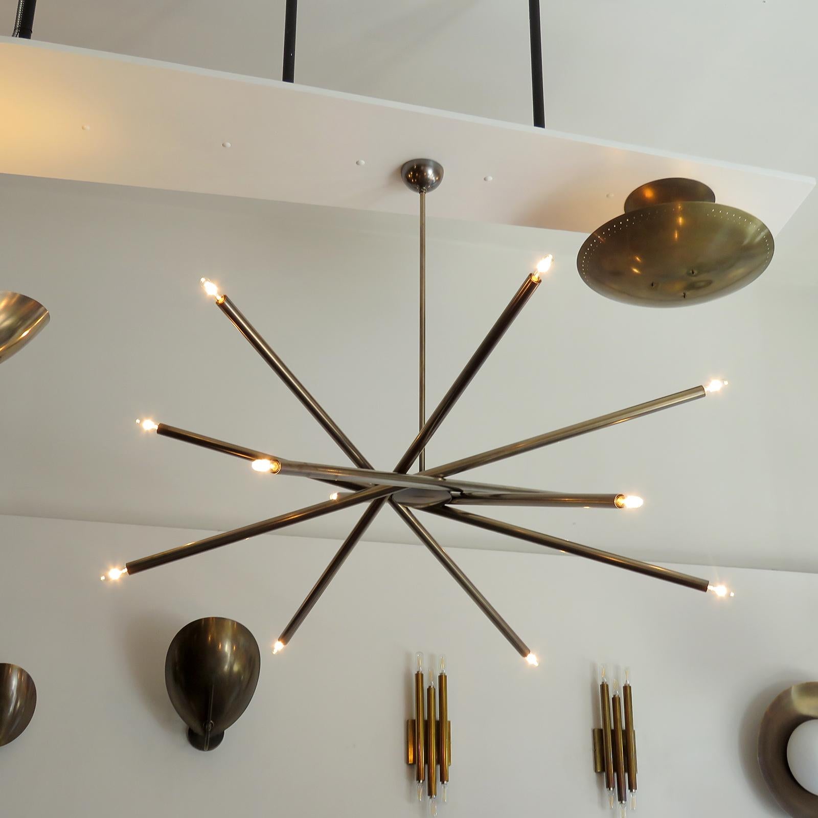 Ottone Lampadario Spiral-48 di Gallery L7 in vendita