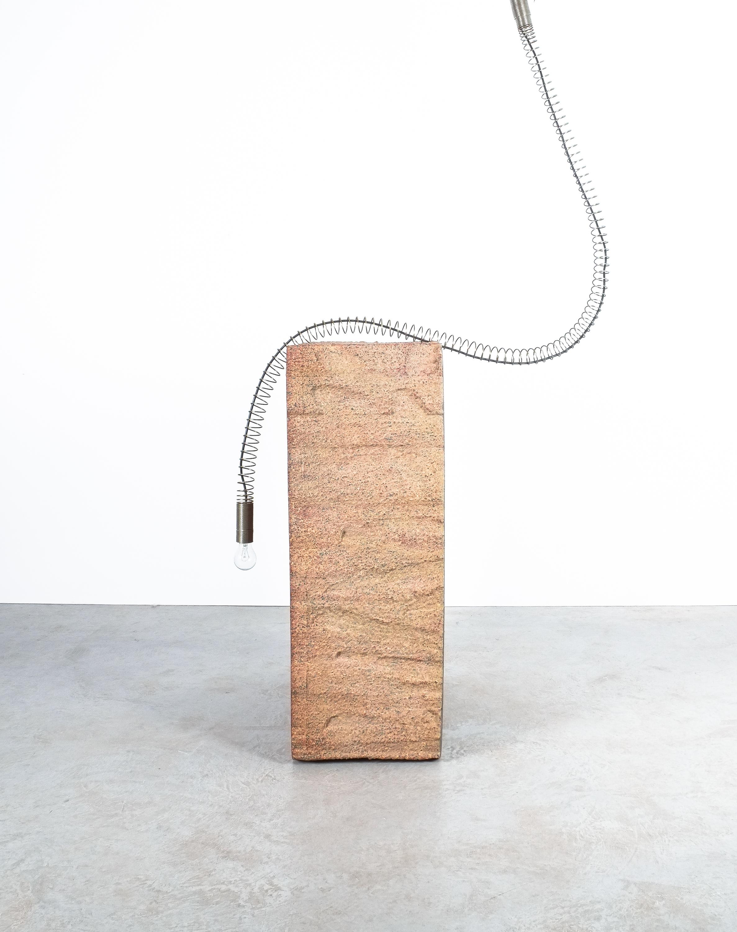 Spiral-Deckenleuchte oder Stehlampe aus Chrommetall, Italien, Mitte des Jahrhunderts (Moderne der Mitte des Jahrhunderts) im Angebot