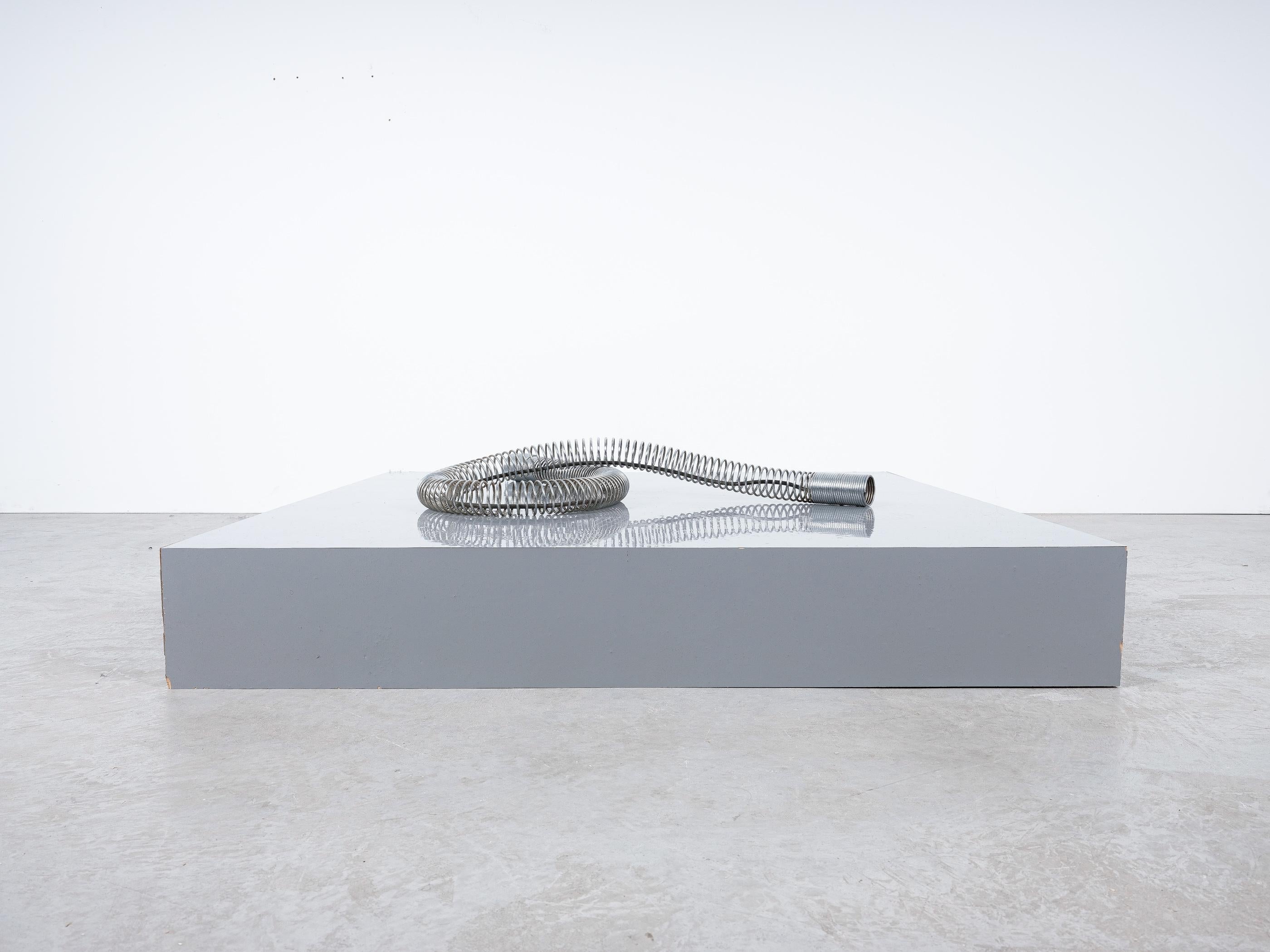 Spiral-Deckenleuchte oder Stehlampe aus Chrommetall, Italien, Mitte des Jahrhunderts im Angebot 2