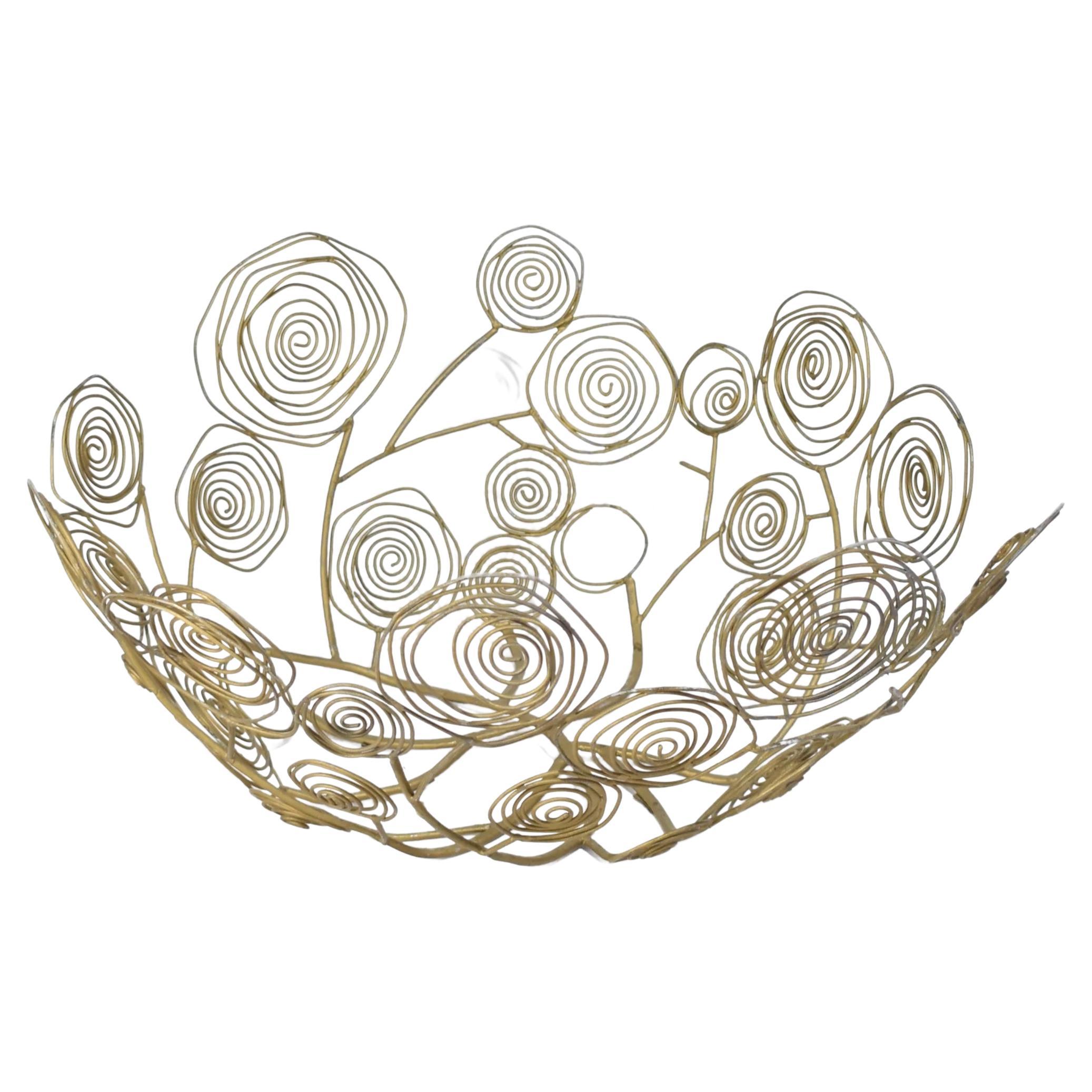 Glazed Black and Gold Ceramic Serpent Bowl/Centerpiece at 1stDibs