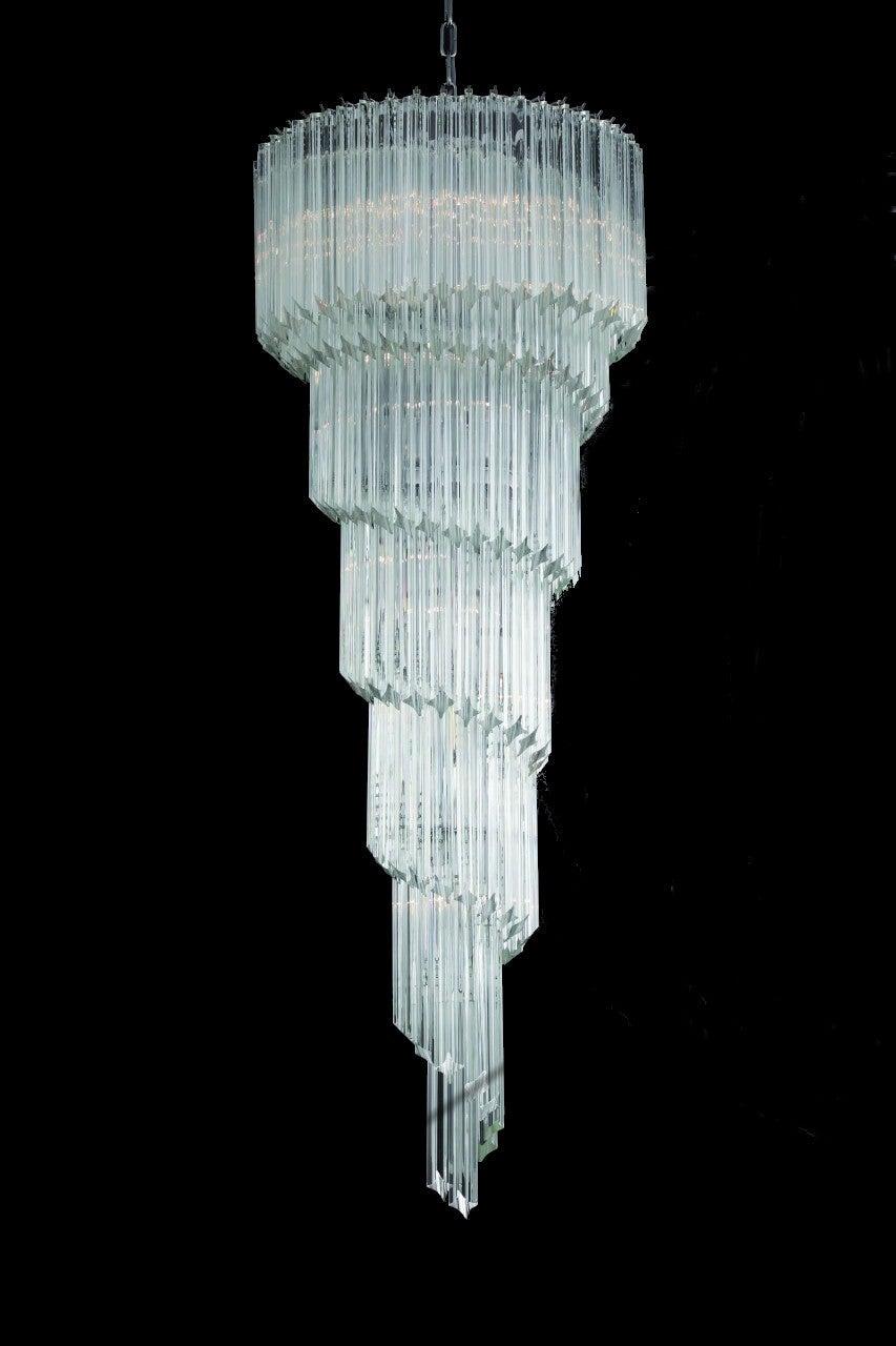 Moderno Lampadario a spirale di Fabio Ltd. in vendita