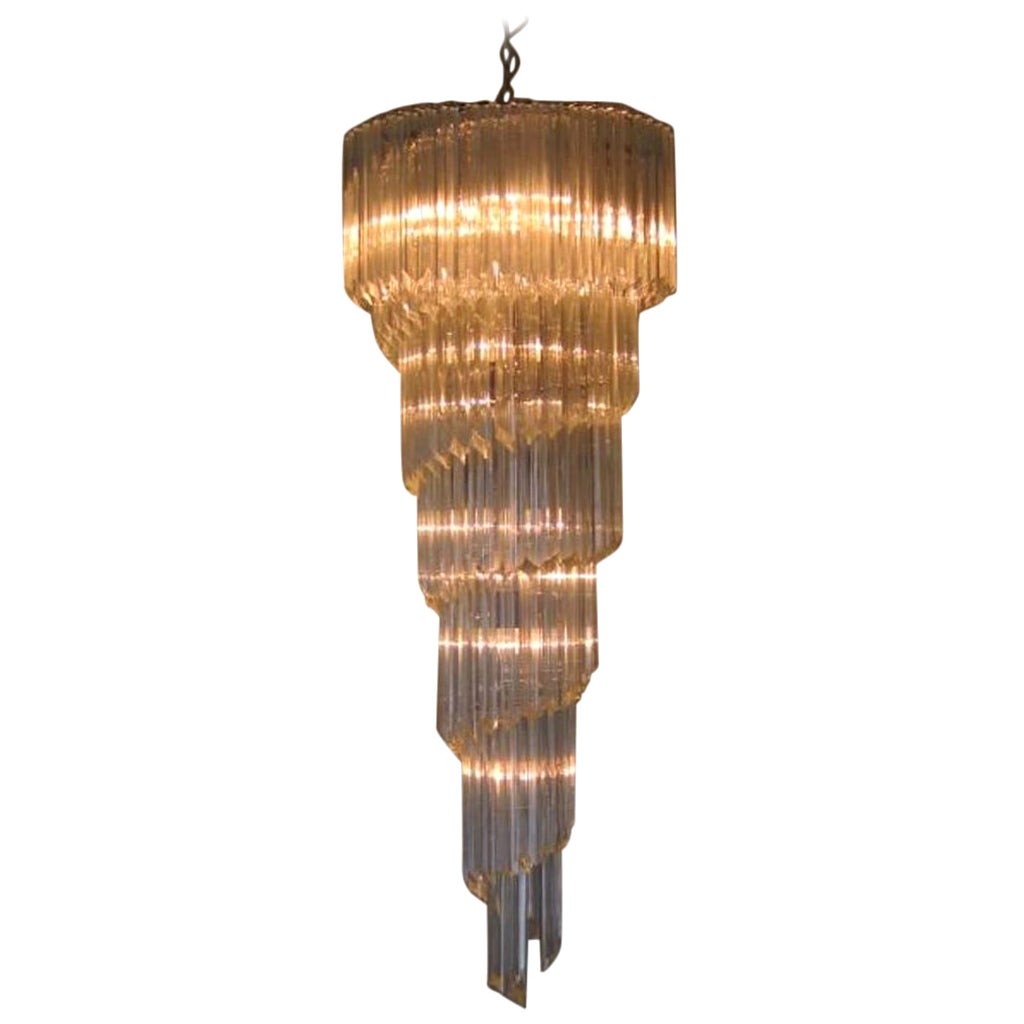 Spiral Chandelier by Fabio Ltd. For Sale