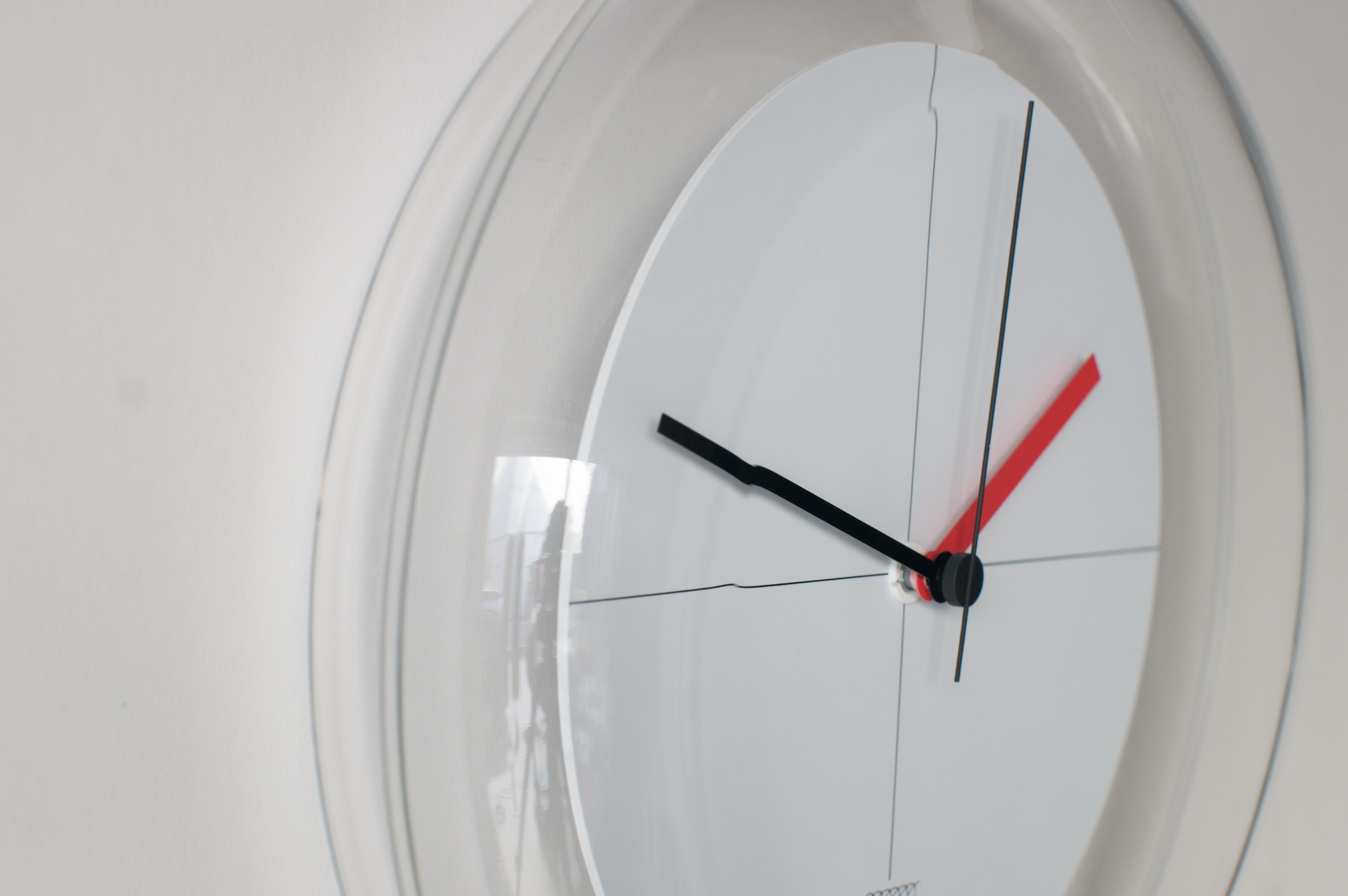 Post-Modern Spiral Clock A Shiro Kuramata Japanese Zen Minimal Postmodern
