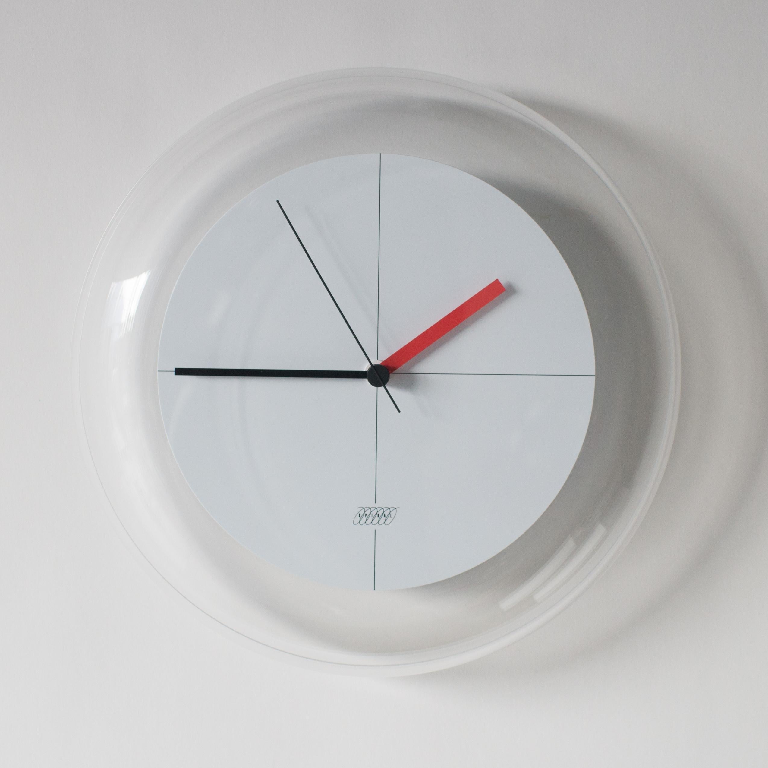 Post-Modern Spiral Clock a Shiro Kuramata Japanese Zen Minimal Postmodern