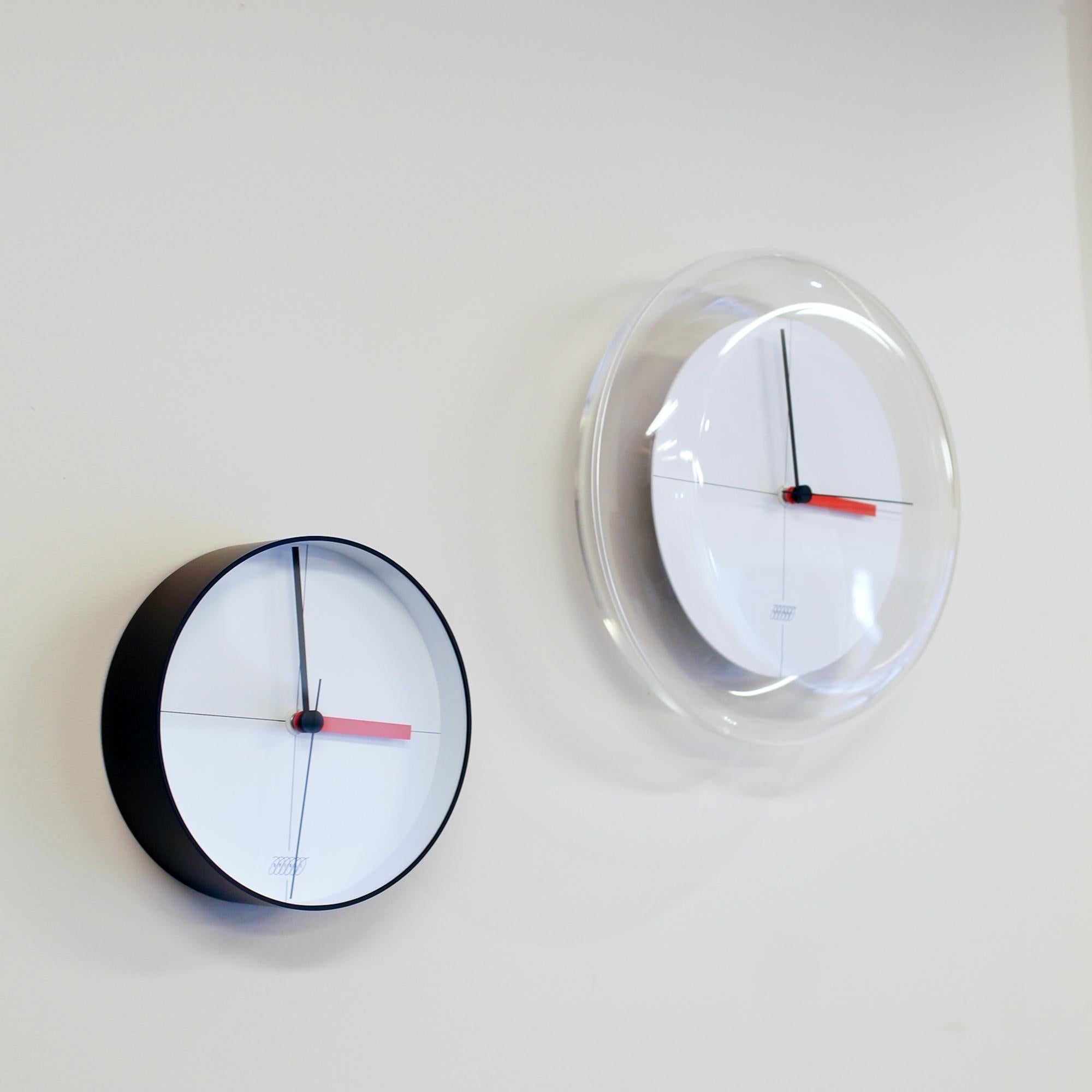Minimalist Spiral Clock B #2 black Shiro Kuramata Japanese Zen Minimal Postmodern