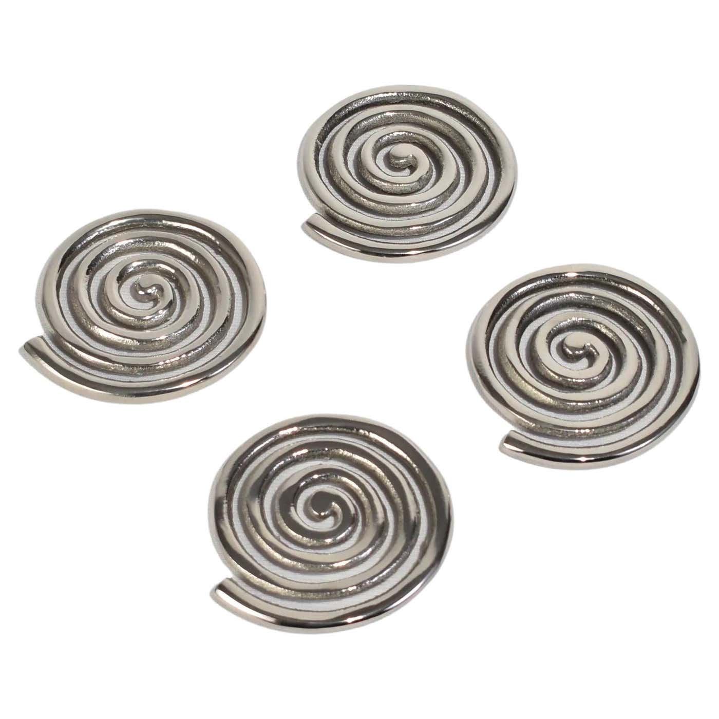 Spiral Coasters at 1stDibs | silver spiral coasters, chrome spiral ...