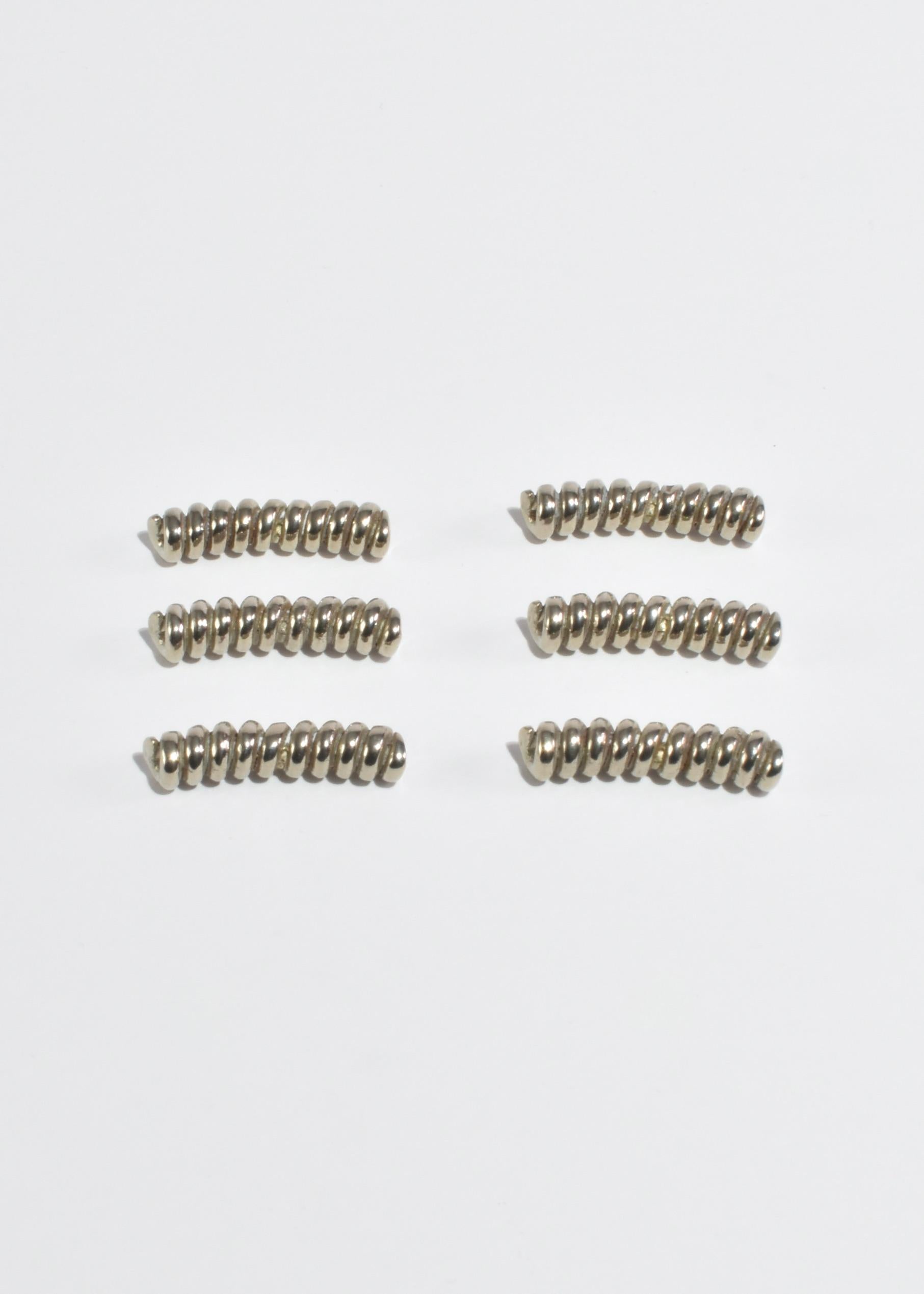 Hand-Crafted Spiral Cutlery Rest Set For Sale