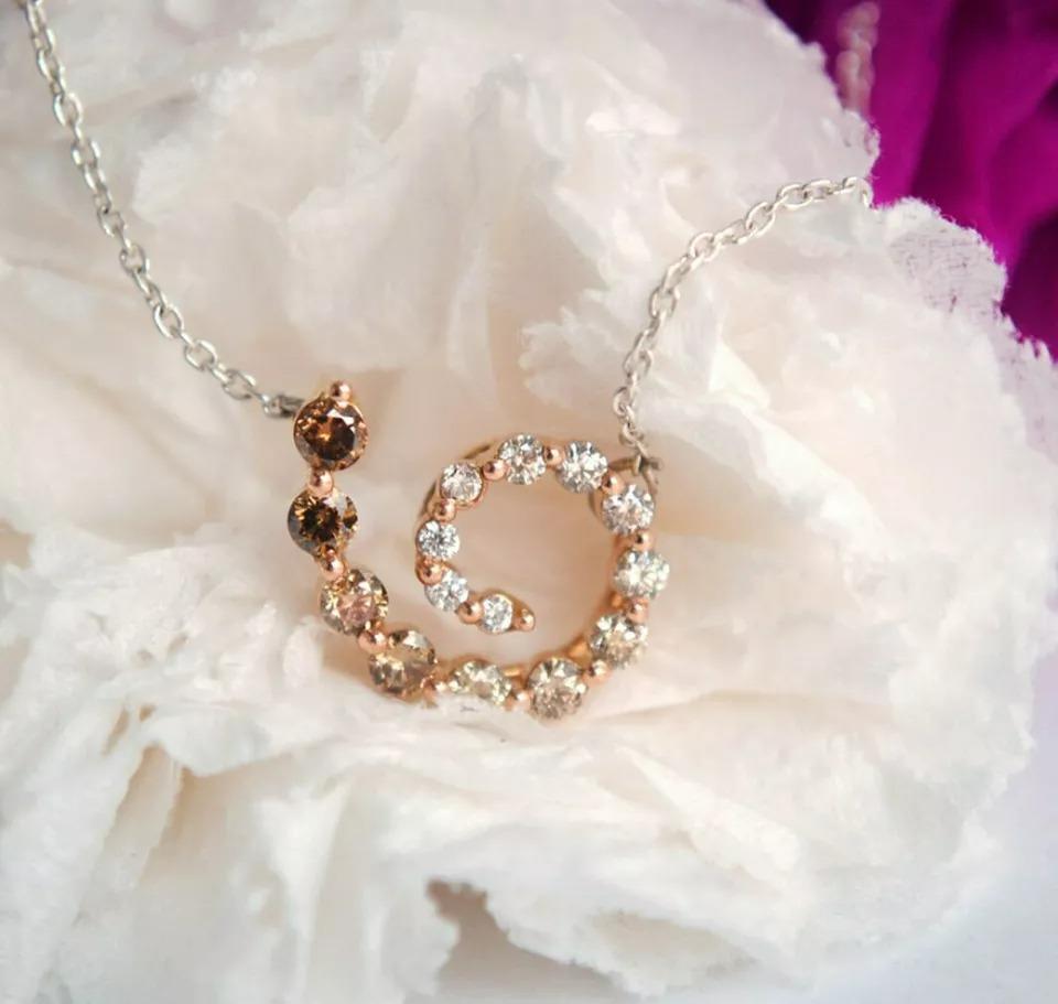 Spiral Diamond Necklace 14k Solid Gold Everyday Pendant Swirl Pendant Jewelry
Light weight can be worn everyday

Additional information:
Condition: New with tags: A brand-new, unused, and unworn item (including handmade items) in the original
