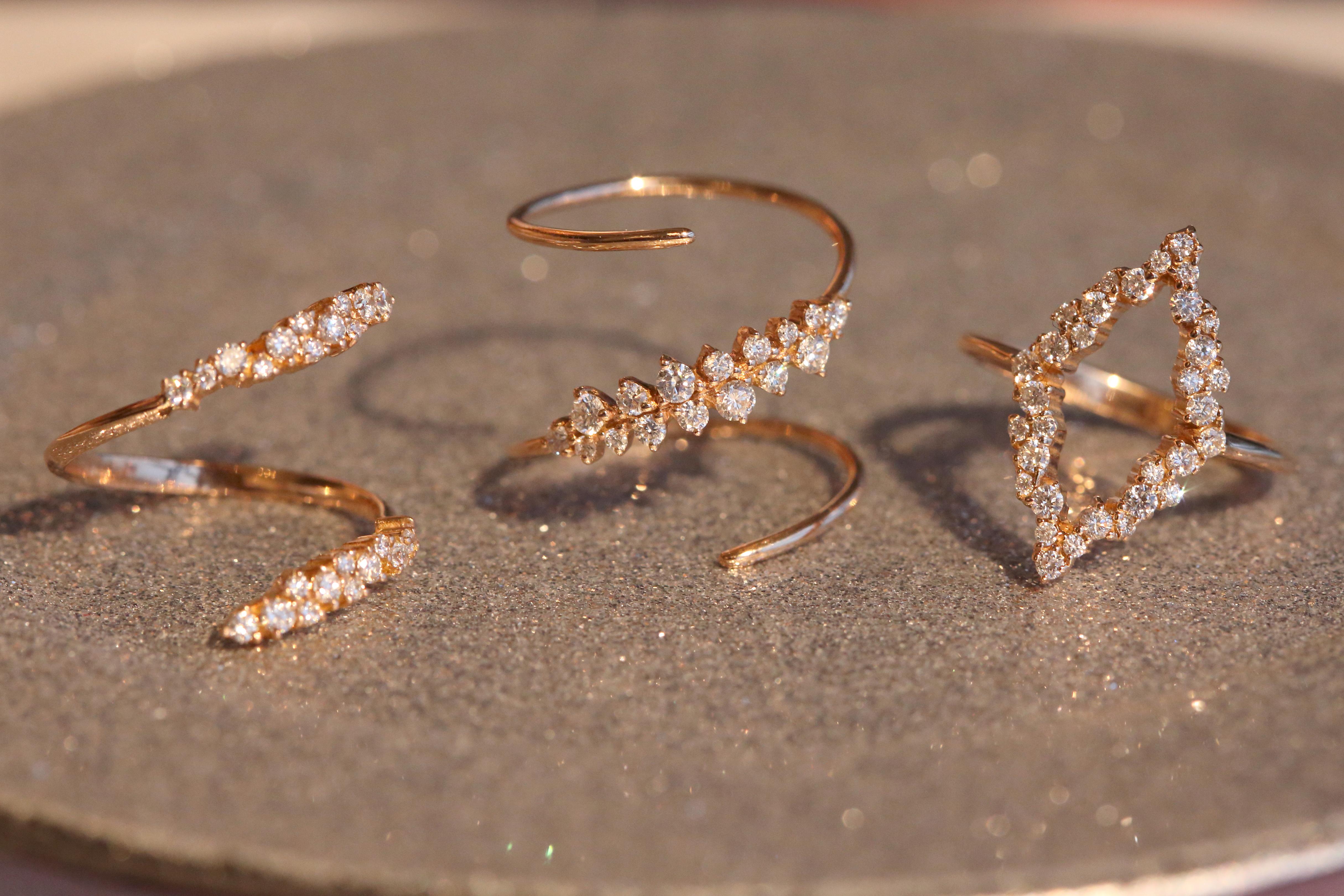 For Sale:  Spiral Diamond Ring by Joanna Achkar  3