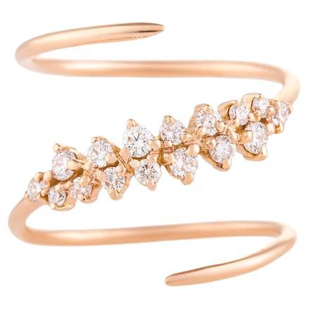 For Sale:  Spiral Diamond Ring by Joanna Achkar