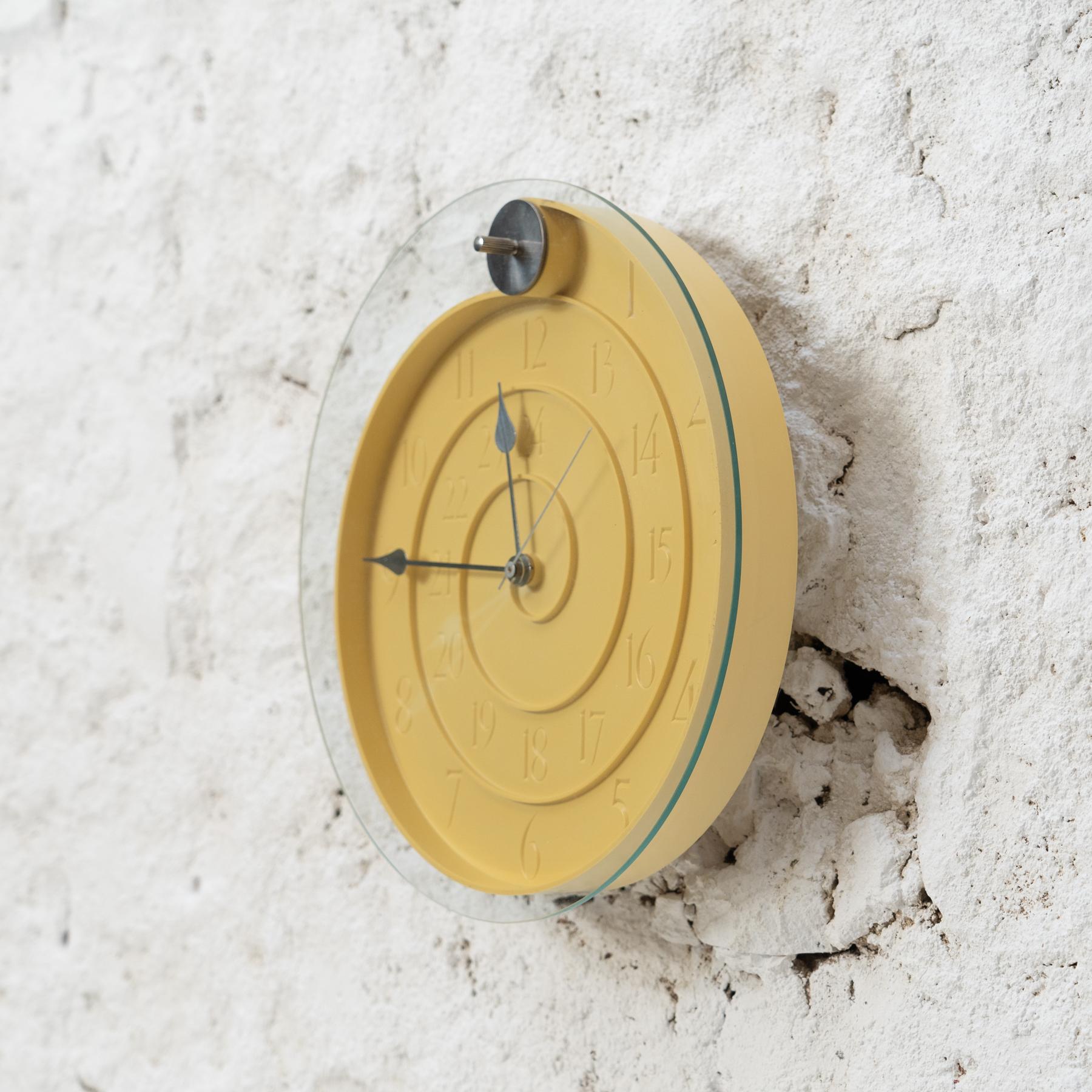 Spanish Spiral Elegance: 'Nautilus' Wall Clock by Oscar Tusquets, circa 1996 For Sale