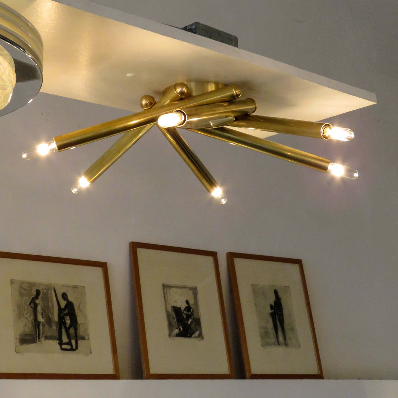 Brass Spiral FL-6 Flushmount by Gallery L7 For Sale