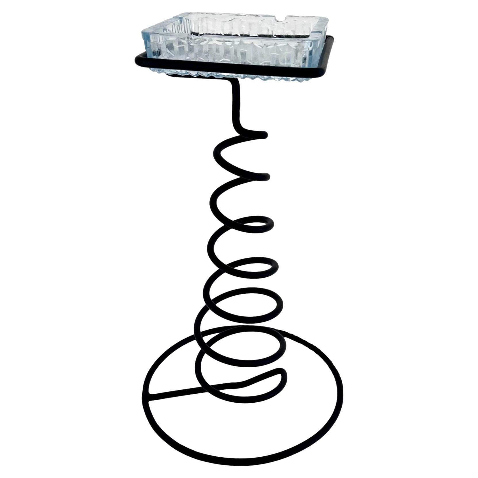 Attrape-tout en spirale en fer et verre, 1960 France en vente