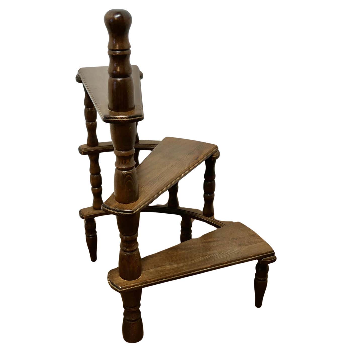 Spiral Library Steps with Turned Supports For Sale at 1stDibs | library ...
