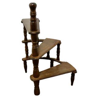 Rustic Library Step Stool Levenger Wooden Library Steps at 1stDibs | levenger library steps ...