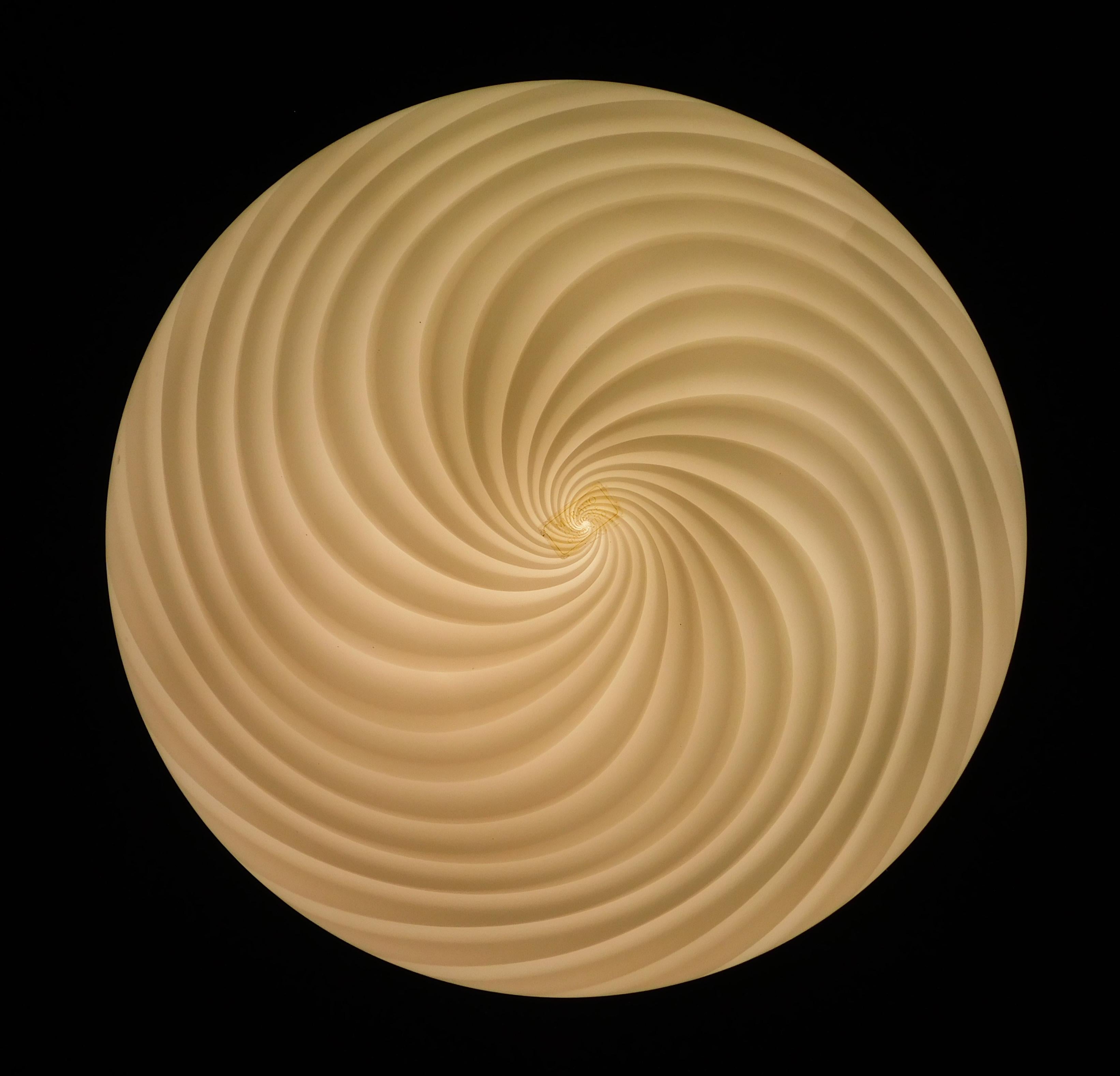 Spirale Whiting bianco Murano - Montaggio ad incasso in vendita 2