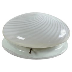 Plafonnier en verre de Murano attribué à Venini, années 1960