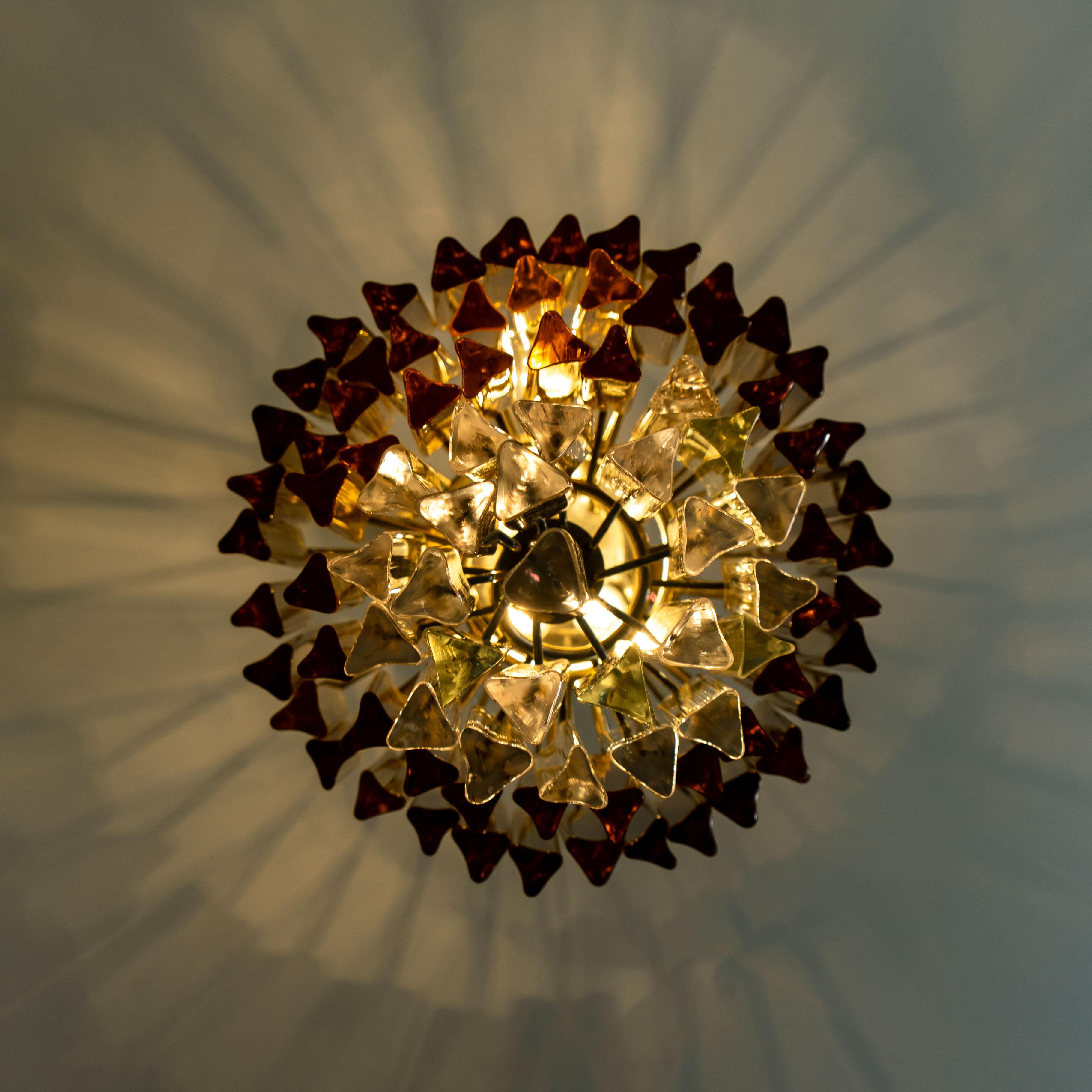 Lampadario Spiral in vetro di Murano di Venini in vendita 11