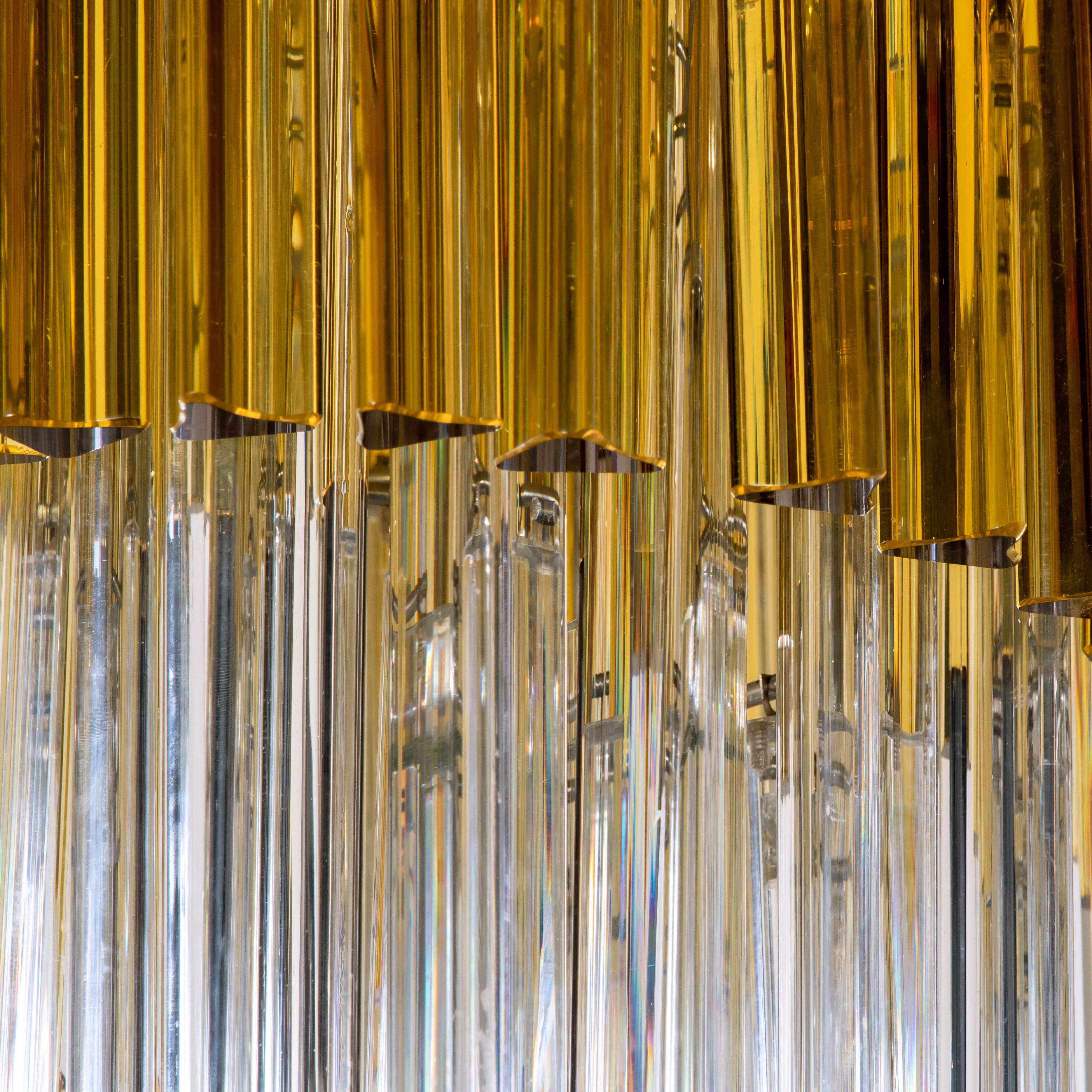 Fine XX secolo Lampadario Spiral in vetro di Murano di Venini in vendita