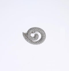 Spiral Pavé Diamond 18K White Gold Ring
