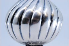 Spiral silver rose water tumbler