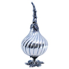 Spiral silver rose water tumbler