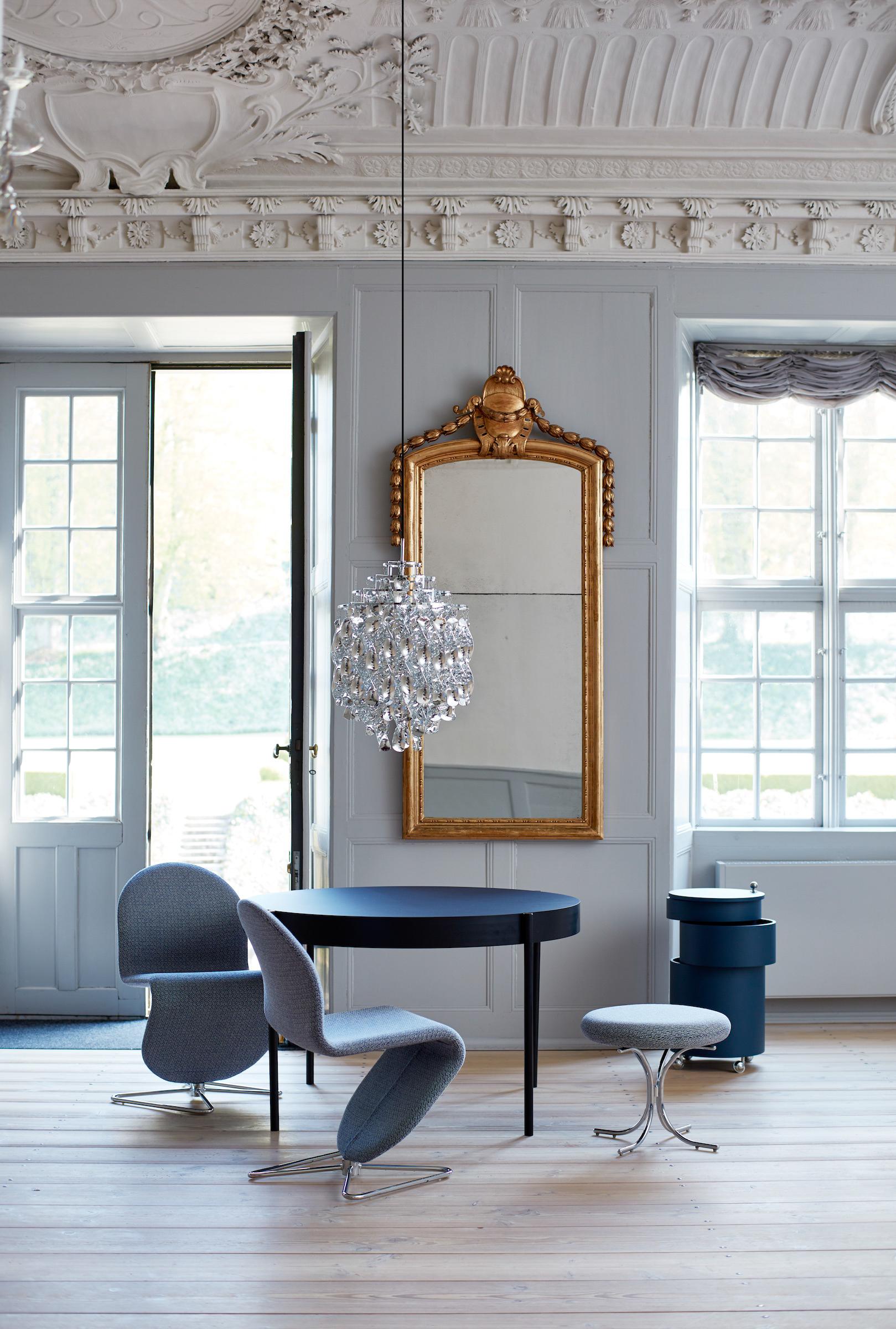 Modern Spiral SP01 Pendant Light with Gold Finish by Verner Panton