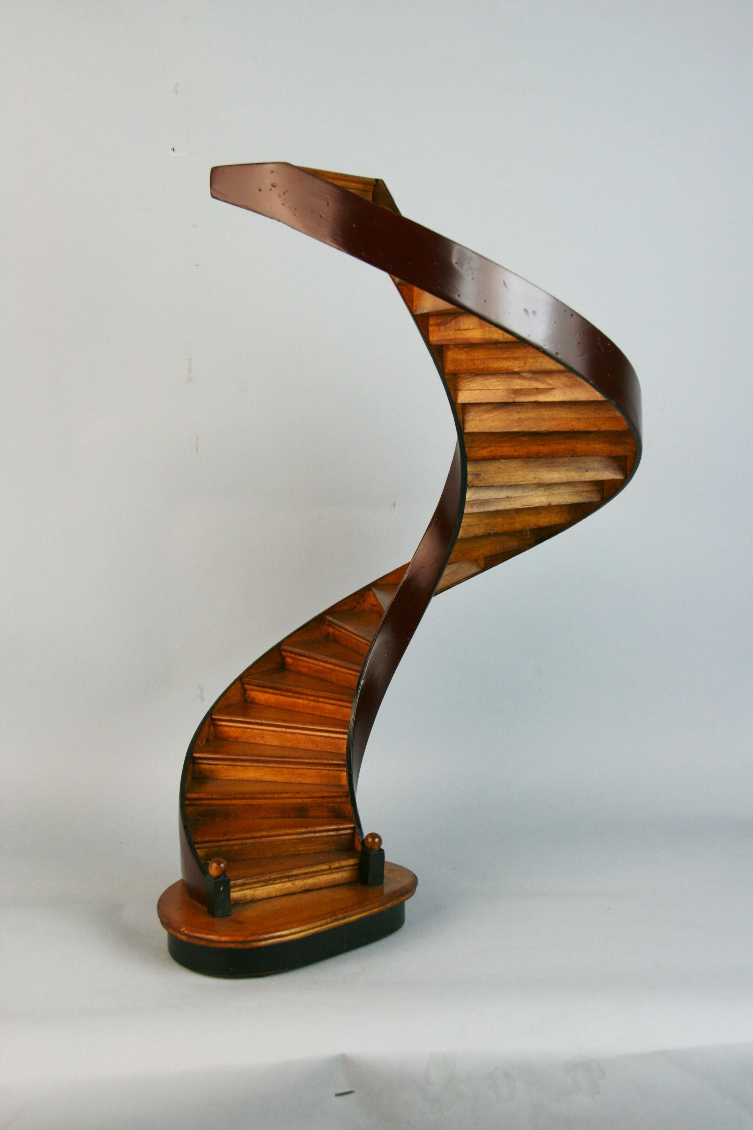 Late 20th Century Spiral Staircase Architectural Model