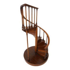 Spiral Staircase Architectural Model in Mahogany