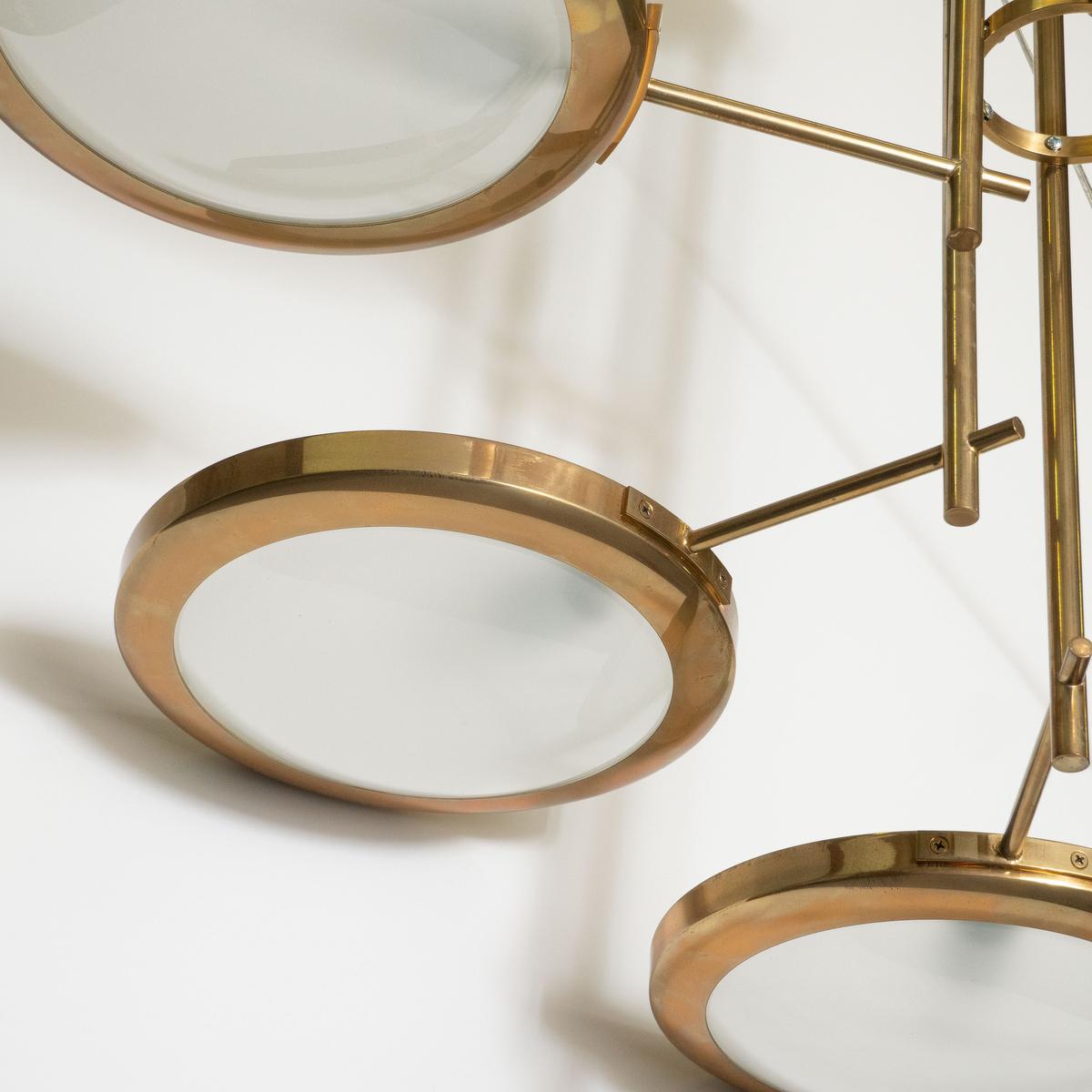 Spiral Stepped Chandelier by Marcelo Bessa For Sale 1