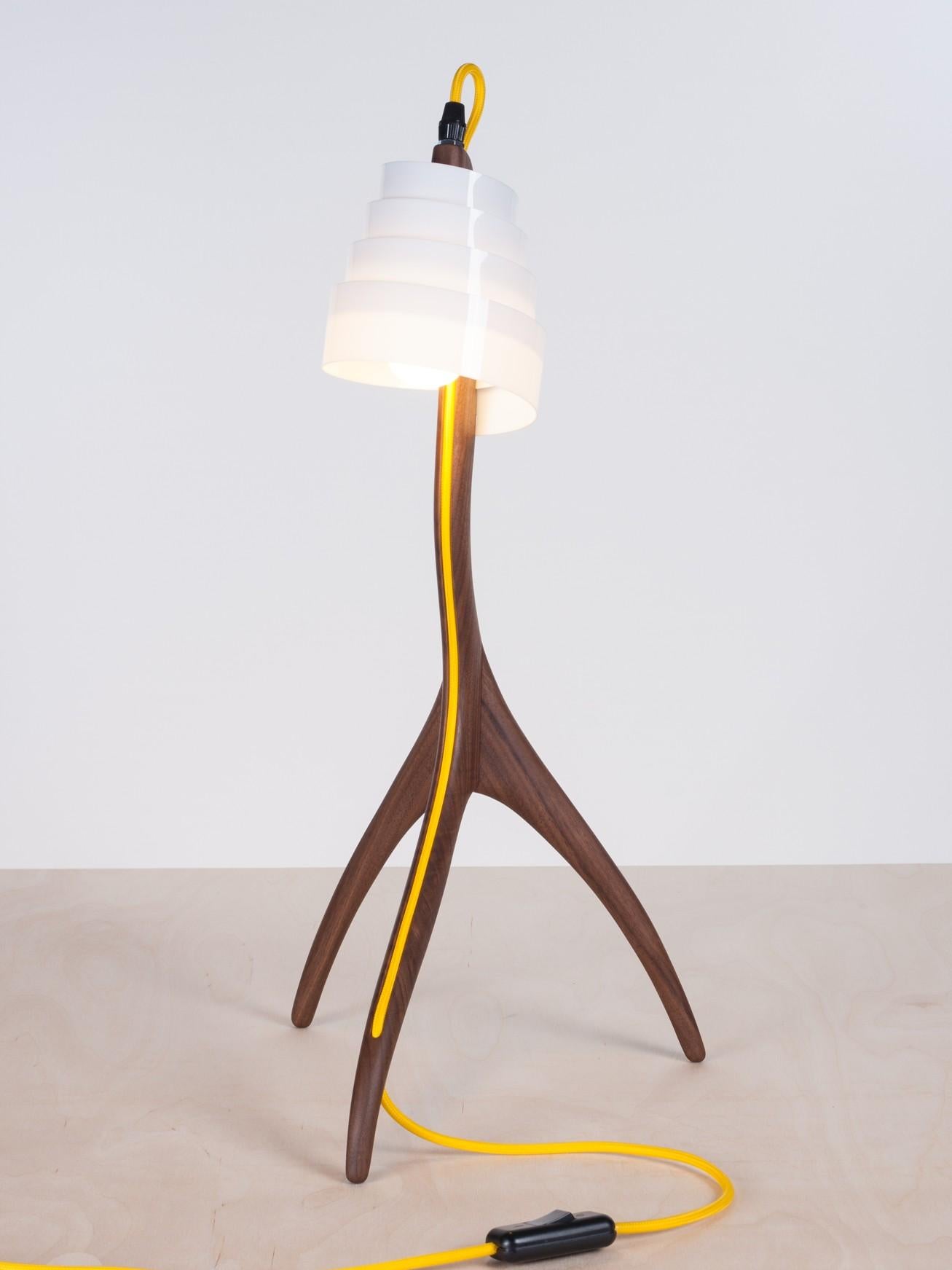 Czech Spiral Table Lamp by Petr Lehky For Sale