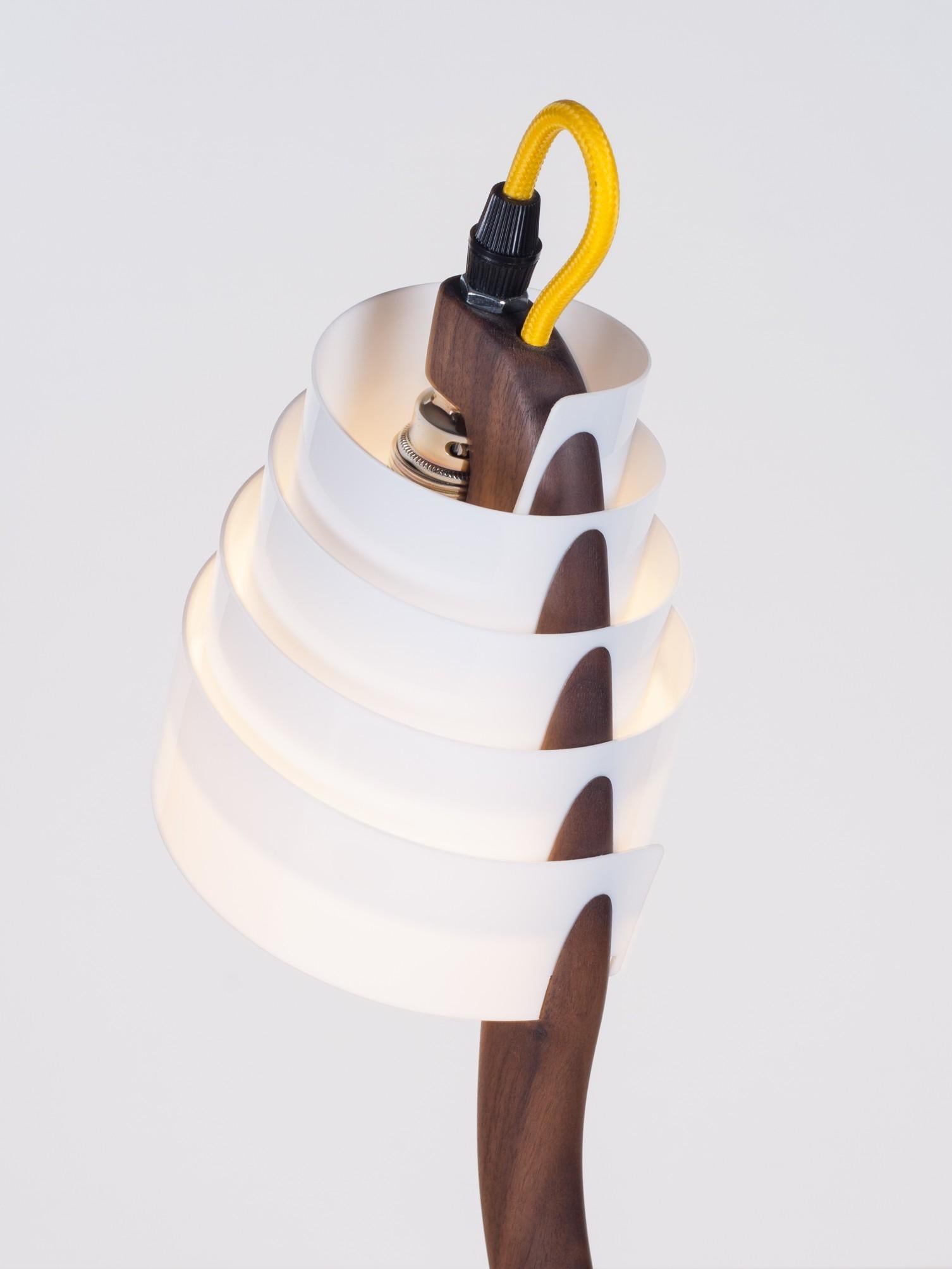 Spiral Table Lamp by Petr Lehky In Excellent Condition For Sale In Praha, CZ